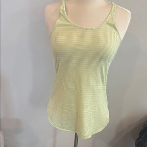 Lululemon Athletica neon Yellow racer back Tank